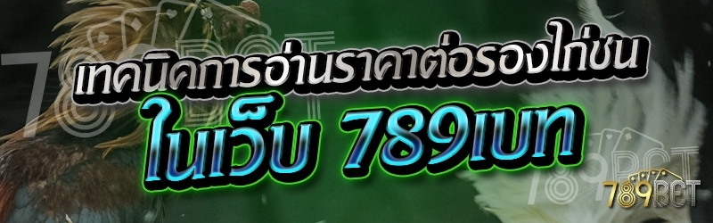 เทคนิคการอ่านราคาต่อรองไก่ชน ในเว็บ 789เบท