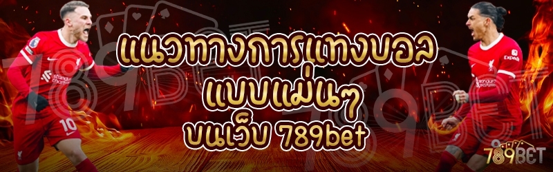 แนวทางการแทงบอลแบบแม่นๆ บนเว็บ 789bet