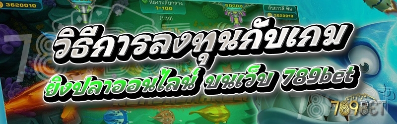 วิธีการลงทุนกับเกมยิงปลาออนไลน์ บนเว็บ 789bet